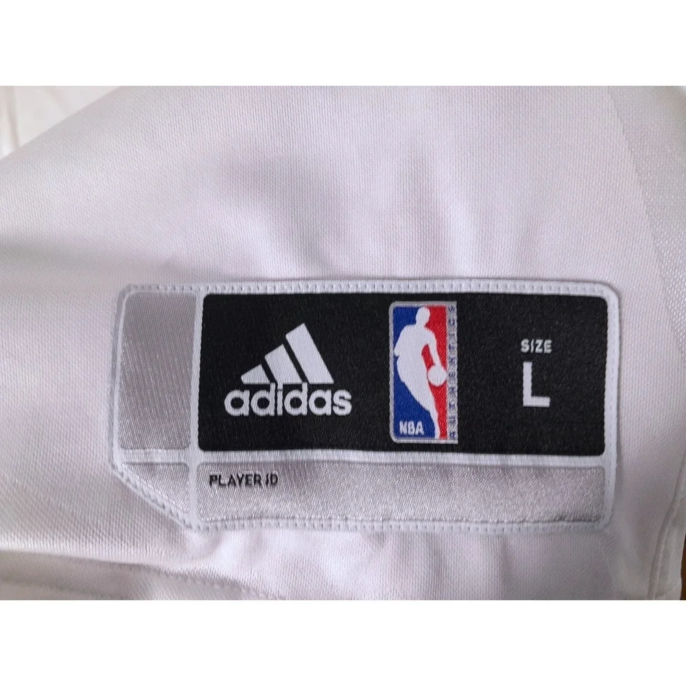 Adidas Indiana Pacers NBA Shirt Mens Large White Christmas Day Shooting Jersey